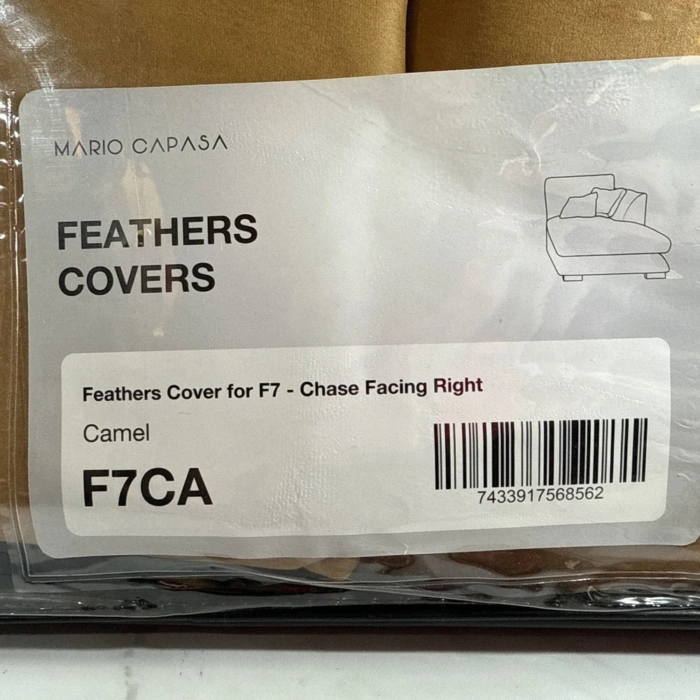 MARIO CAPASA✨Feathers Covers for F7✨Chase Facing Right✨ Camel✨F7CA✨NEW!